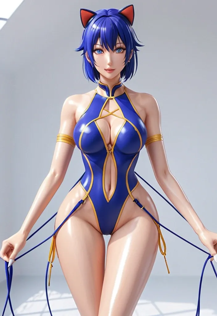 3D Gorgeous Anime Girl Sexy Tight Swimsuit Strings Arthub ai 3D Gorgeous Anime Girl Sexy Tight Swimsuit Strings Arthub ai