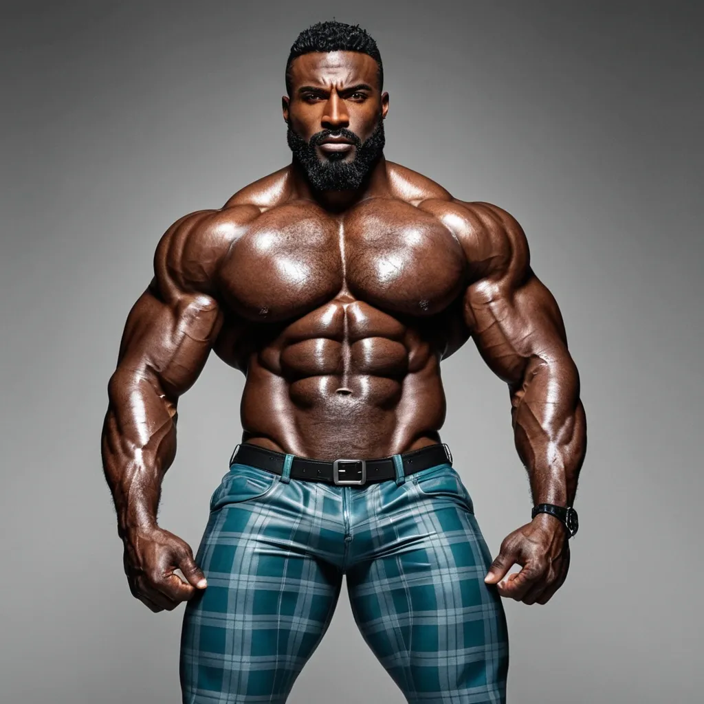 Dark Bodybuilder Generate ruggedly handsome dark-skinned African-American man abnormally ...